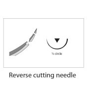 Kruuse-Vet Sütür İğnesi. Regular Eye. 1/2. Keskin. 49 mm. 10/pk