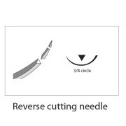 Kruuse-Vet Sütür İğnesi. Spring Eye. 3/8. Keskin. 49 mm. 10/pk