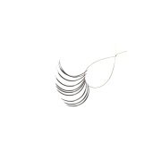 Kruuse-Vet Sütür İğnesi. Spring Eye. 3/8. Yuvarlak. 18 mm. 10/pk
