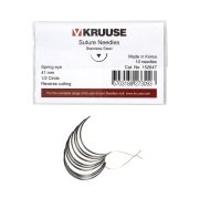 Kruuse-Vet Sütür İğnesi. Spring Eye. 1/2. Keskin. 41 mm. 10/pk