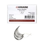 Kruuse-Vet Sütür İğnesi. Spring Eye. 1/2. Keskin. 41 mm. 10/pk