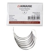 Kruuse-Vet Sütür İğnesi. Spring Eye. 1/2. Keskin. 69 mm. 10/pk