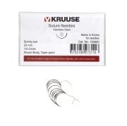 Kruuse-Vet Sütür İğnesi. Spring Eye. 1/2. Yuvarlak. 23 mm. 10/pk