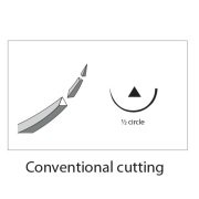 Kruuse-Vet Sütür İğnesi. Regular Eye. 1/2. Keskin. 39 mm. 10/pk