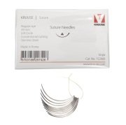 Veteriner Sütür İğnesi. Regular Eye. 3/8. Keskin. 39 mm. 10/pk