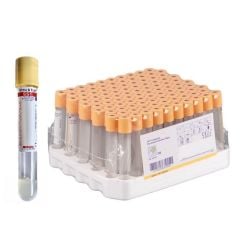 Kan Alma Tüpü. 9 ml. Jelli. Sarı Kapaklı (100 Adet)