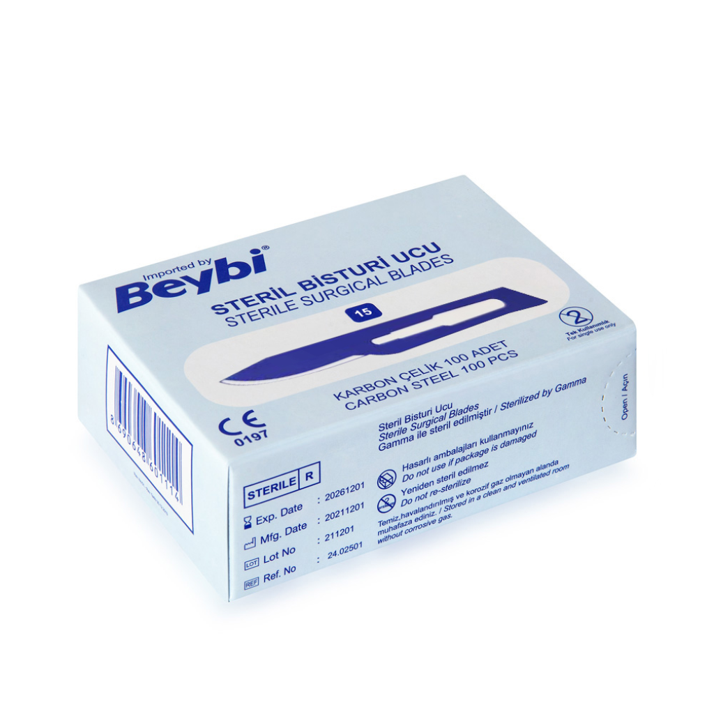 Beybi Bistüri Ucu. No:15 (100 Adet)