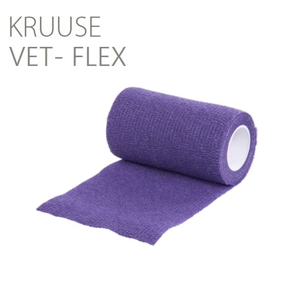 Kruuse Vet-Flex Cohesive Bandaj. 10 cm x 4.5 metre. Mor