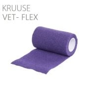 Kruuse Vet-Flex Cohesive Bandaj. 10 cm x 4.5 metre. Mor