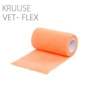 Kruuse Vet-Flex Cohesive Bandaj. 10 cm x 4.5 metre. Turuncu