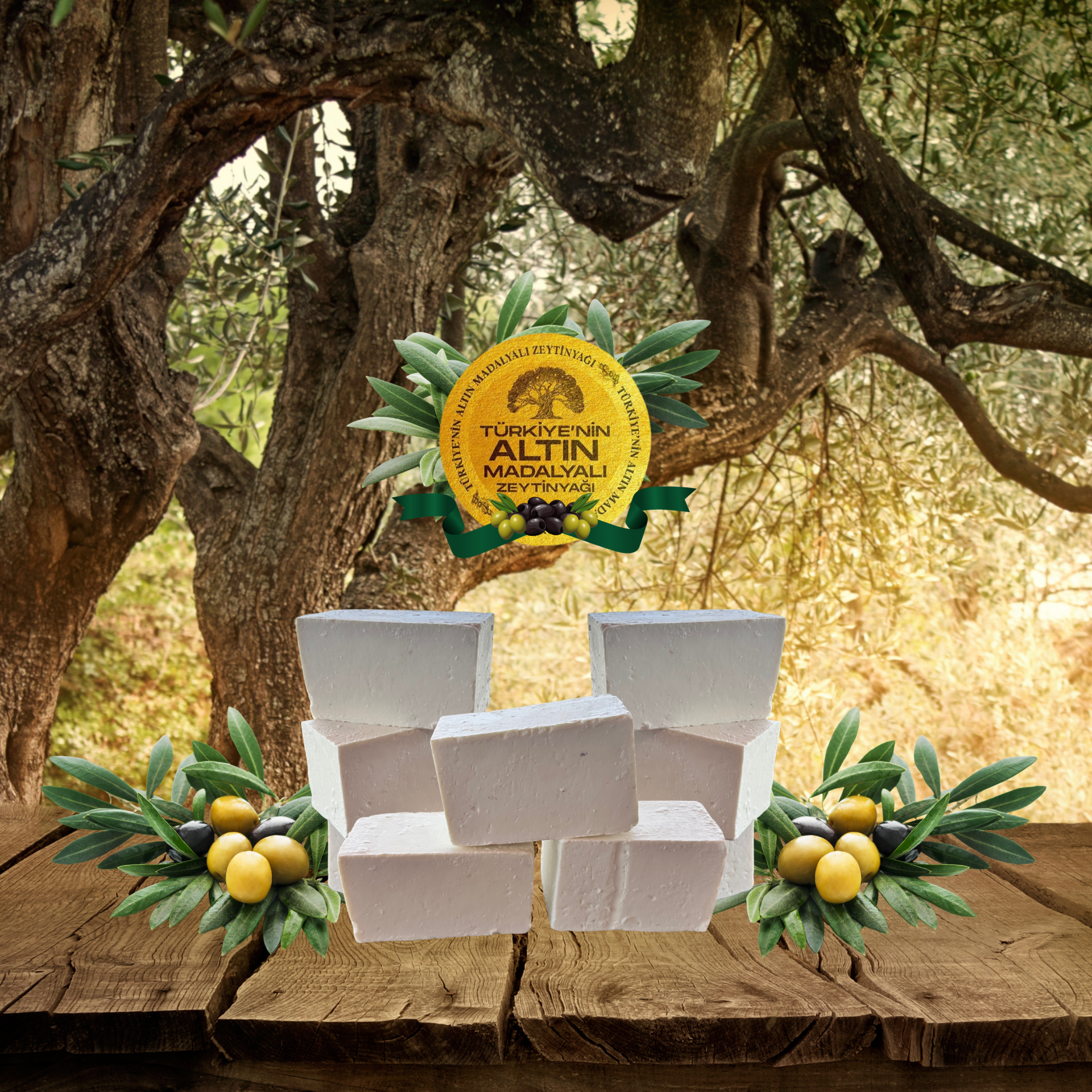 1 Kg. Sade Zeytinyağı Sabunu