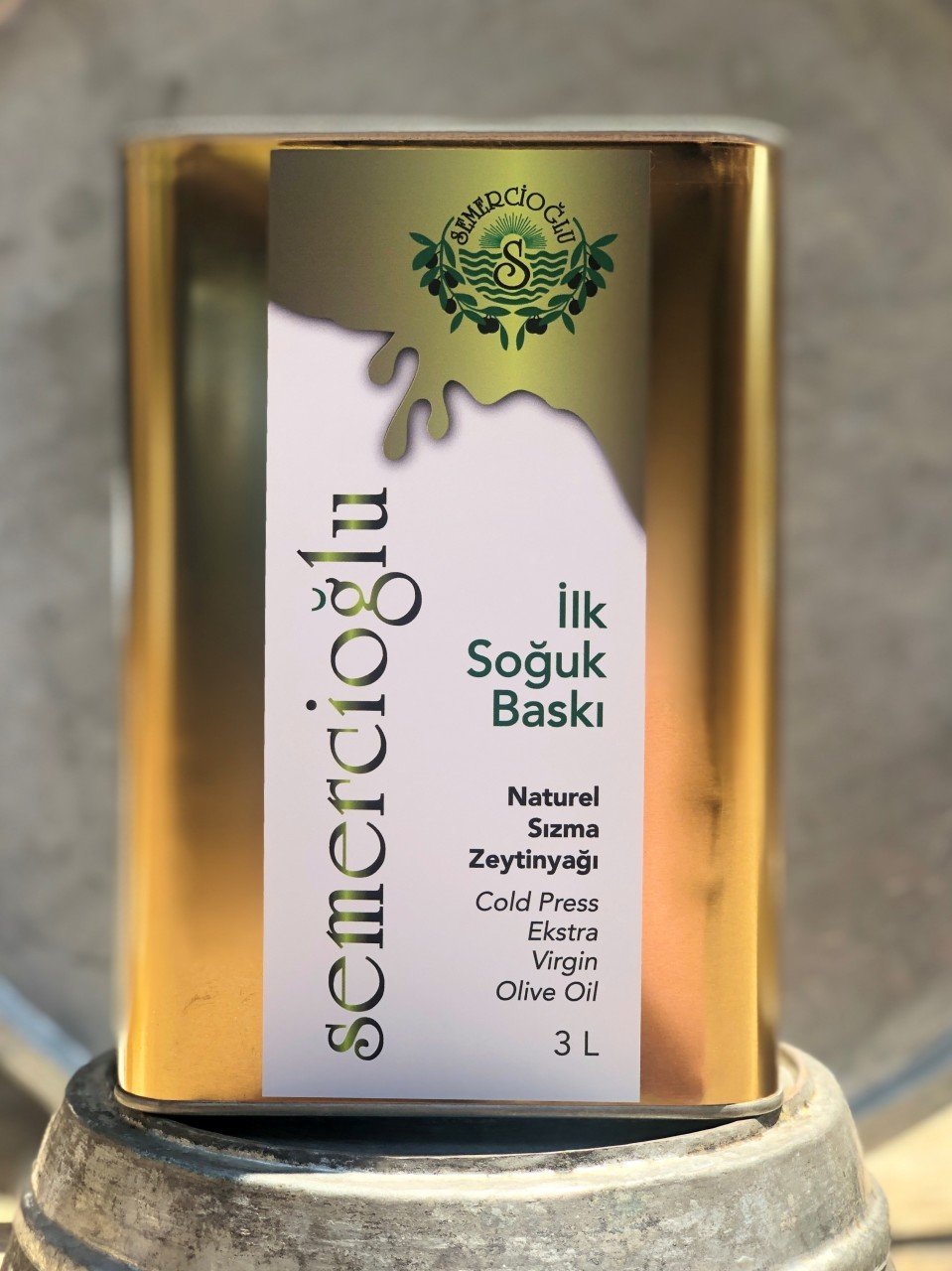 2024-2025 3 L İLK SOĞUK BASKI NATUREL SIZMA ZEYTİNYAĞI