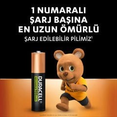Duracell Şarj Edilebilir AAA 750mAh Pil 2 adet