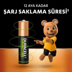 Duracell Şarj Edilebilir AAA 750mAh Pil 2 adet
