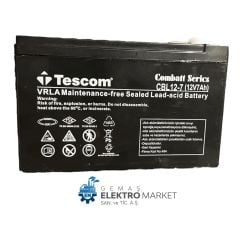 TESCOM 12V 7AH BAKIMSIZ KURU AKÜ