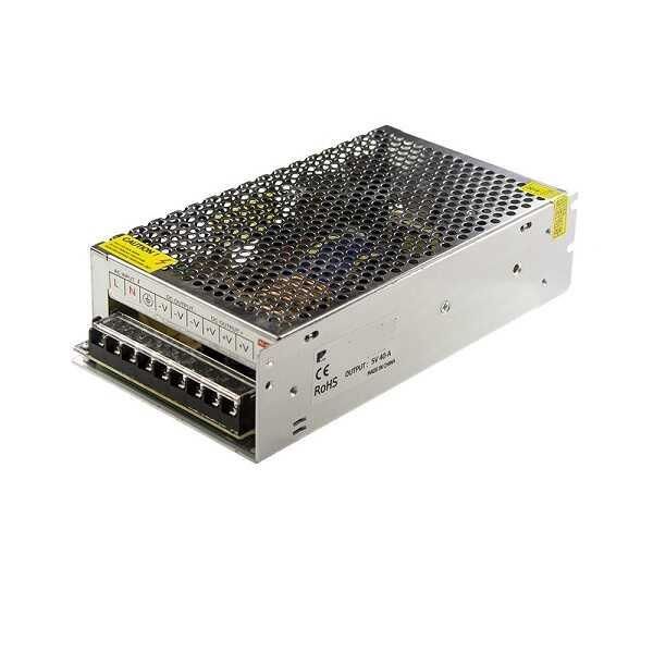 T-Power S-200-5 5V-40A 200W Metal Kasa Adaptör