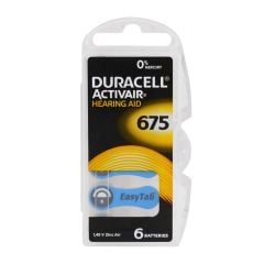 Duracell Activair 675 İşitme Cihazı Pili 6 Adet