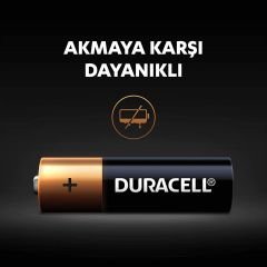 Duracell Alkalin AA Kalem Piller 4’lü paket