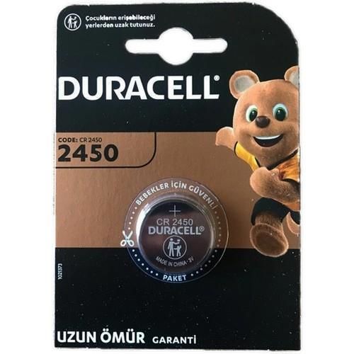 Duracell CR 2450 3V Lityum Düğme Pil