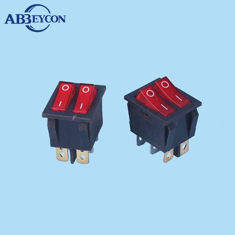KCD2-2101N-4P Rocker Anahtarı Siyah Kapalı