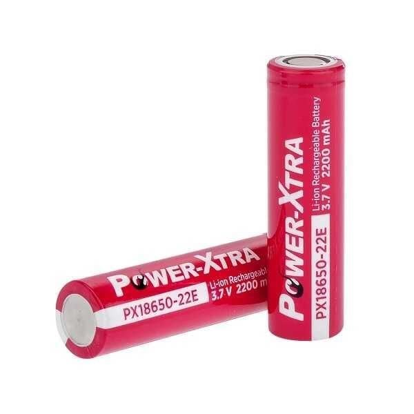 Power-Xtra PX18650- 3.7V 2200 mAh Liion Şarjlı Pil
