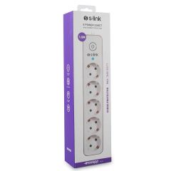 S-link Swapp SPGIP05 750J 5li Akım Korumalı Priz 1