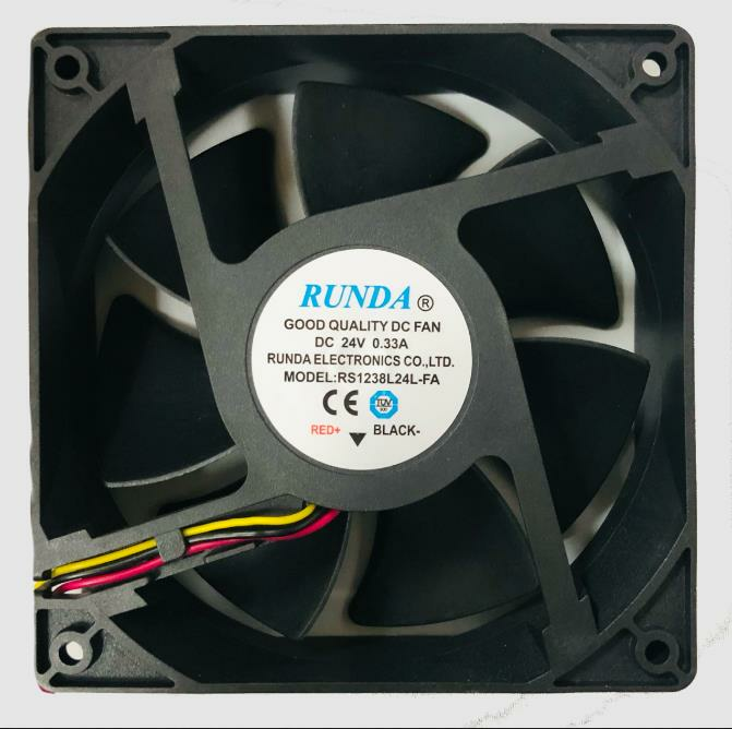 120X120X38mm DC 24V 0.33A Kare Fan