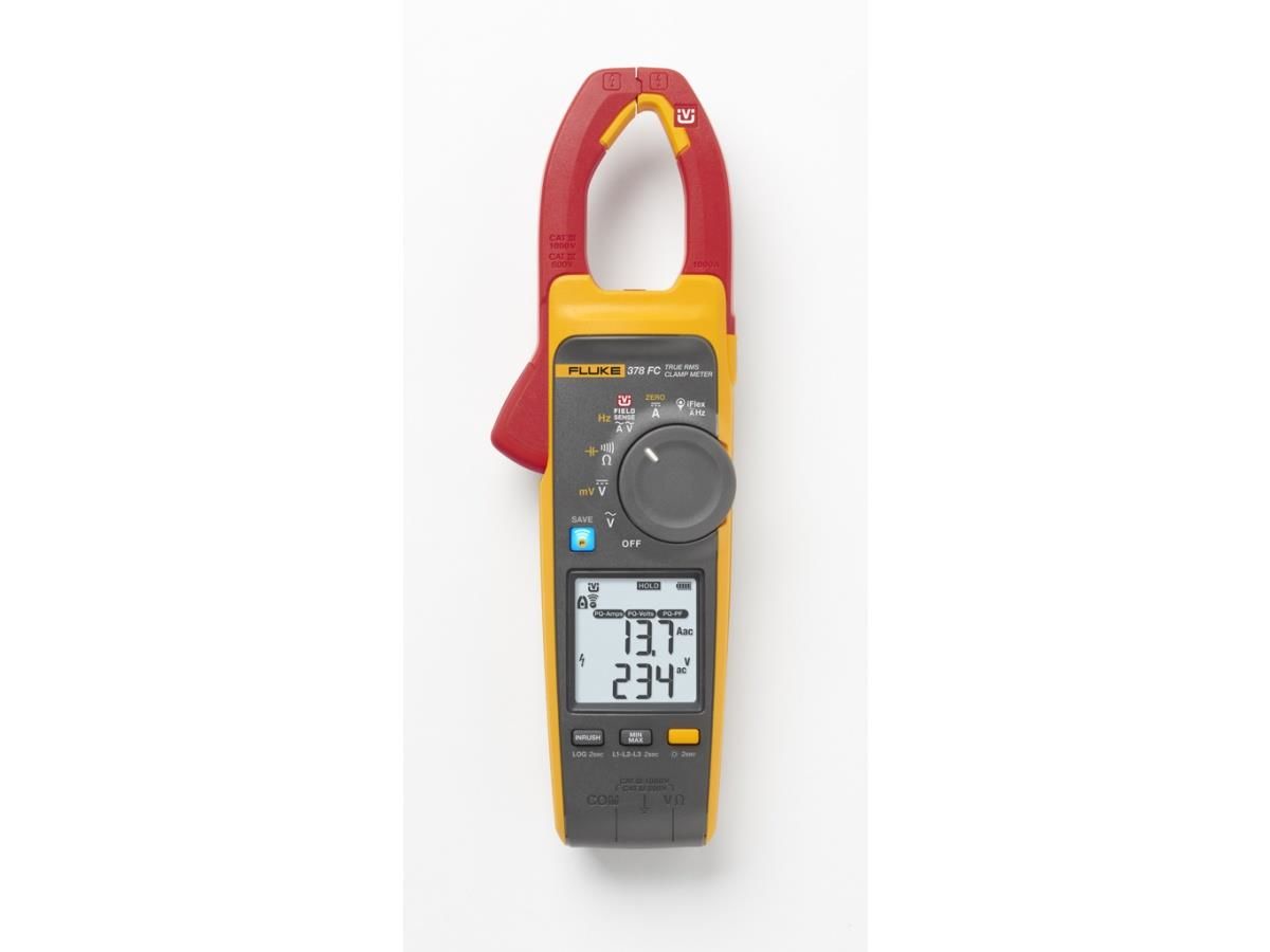 Fluke 378 FC Temassız Gerilim True-rms AC/DC Pensampermetre