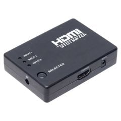 Hdmı Switch 3 Giriş 1 Çıkış Kumandalı Adaptörsüz