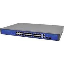 ZAVAR-X S24PEF2 24 PORT POE 2x UPLINK GBIT 2x SFP GBIT 400Watt 100 Metre 10/100 ÇELİK KASA SWICH