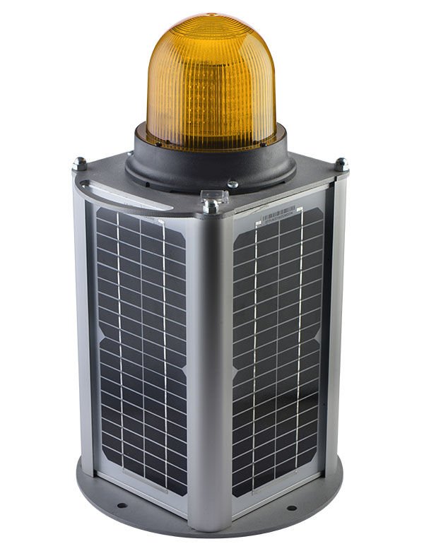 Tabana Montaj Solar Panelli Uçak İkaz Lambası