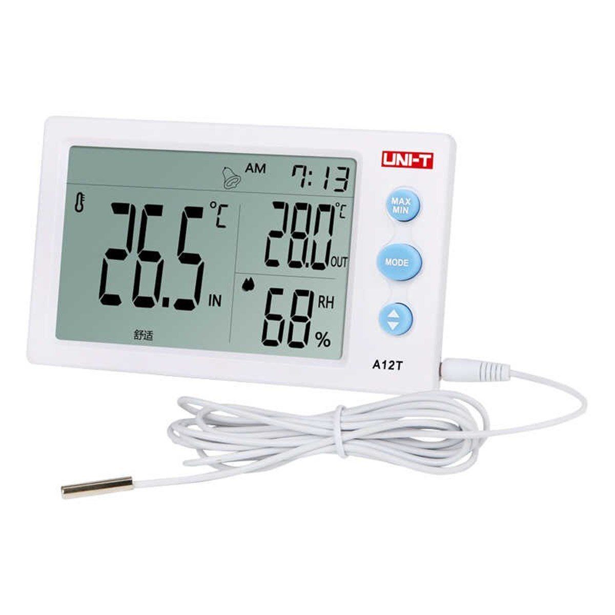 UNI-T A12T Dijital Termometre Sıcaklık Ve Nem Ölçüm Cihazı