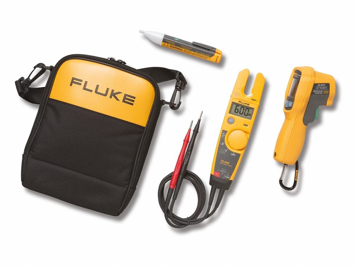 Fluke T5-600/62/1AC-E Elektrik Test Cihazı, IR Termometre ve Gerilim Dedektör Kiti