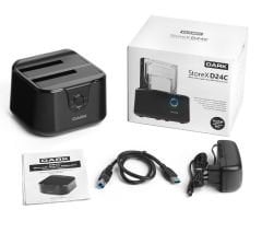 DARK DK-AC-DSD24C 2.5'' ve 3.5'' USB 3.0 Siyah Sata/Sata2/Sata3 Docking Station