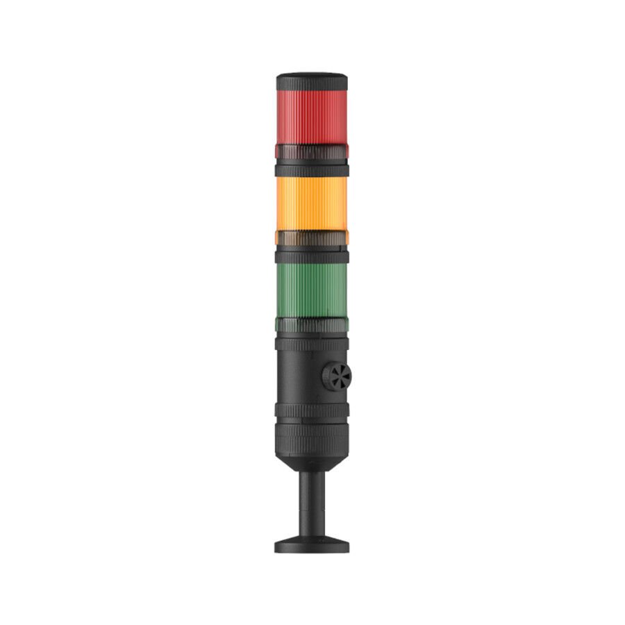 MESAN Ø70 3 KAT IŞIKLI KOLON MULTİ LED BUZZER TÜP MONTAJ MS 4001.1.3.2.110-220VAC