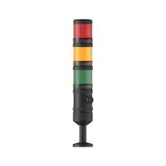 MESAN Ø70 3 KAT IŞIKLI KOLON MULTİ LED BUZZER TÜP MONTAJ MS 4001.1.3.2.110-220VAC