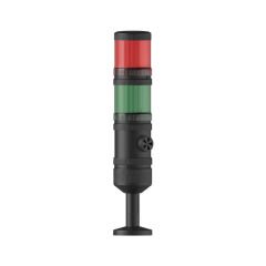 MESAN Ø70 2 KAT IŞIKLI KOLON MULTİ LED BUZZER TÜP MONTAJ MS 454.1.2.110-220VAC