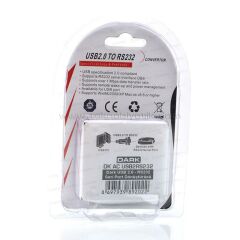 DARK DK-AC-USB2RS232 USB 2.0 Uyumlu RS232 Seri Port Dönüştürücü Soket