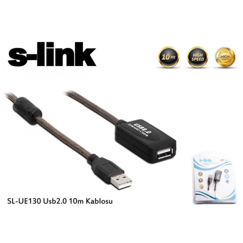 S-LINK SL-UE130 10 Mt USB 2.0 USB Uzatma Kablosu