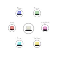 MESAN Ø90 RGB LED İKAZ LAMBA BUZZERLI KONTAK TİP MS 755.12-24VAC/DC