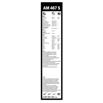 Bosch Ford Mondeo Silecek Takımı Aerotwin 2007-2014 AM467S