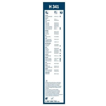 Kia Sorento Bosch Arka Silecek 34cm 2002-2009 Rear H341