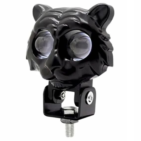 Beyaz Sarı Çakarlı Led Kedi Off Road, Motosiklet Sis Farı Çalışma Lambası 12-24V 20W