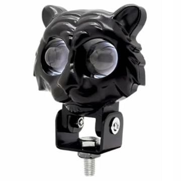 Beyaz Sarı Çakarlı Led Kedi Off Road, Motosiklet Sis Farı Çalışma Lambası 12-24V 20W
