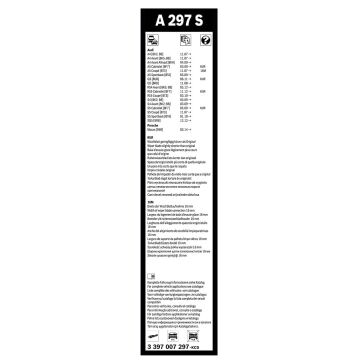 Bosch Audi A4 Silecek Takımı Aerotwin 2008-2017 A297S
