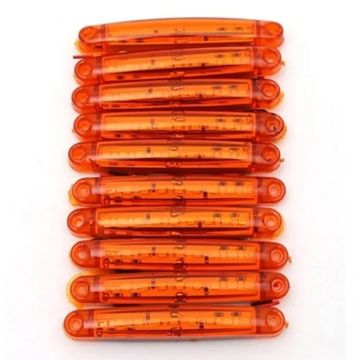Off Road Slim Basamak Aydınlatma Ledi Parmak Led Sarı 9 Led 12-24V (10 Adet)