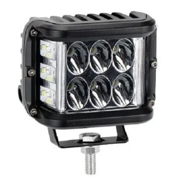 Beyaz Led Sarı Çakarlı Kare Off Road Sis Farı Çalışma Lambası 12 Led 10-30V 36W