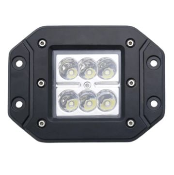 Beyaz Led Off Road Gömme Sis Farı Çalışma Lambası Projektör 6 Led 10-30V 18W