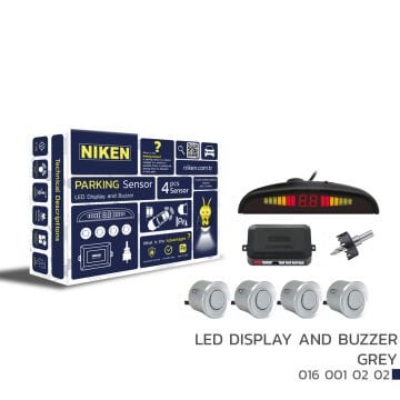 Niken Led Ekranlı ve Ses İkazlı Park Sensörü Gri