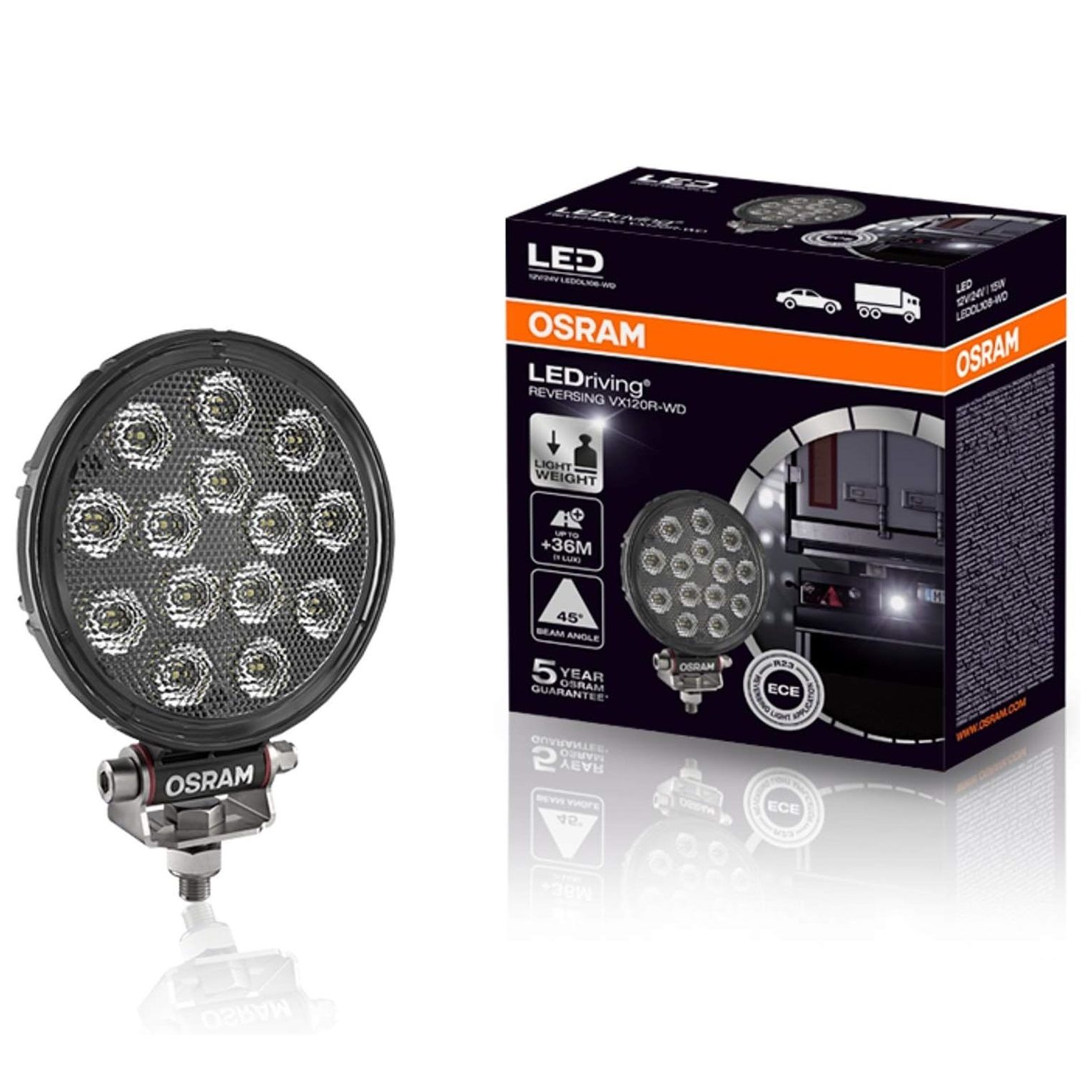 Osram LEDriving Beyaz Yuvarlak Led Off Road Sis Farı Çalışma Lambası 15W 12-24V (FX120R-WD)